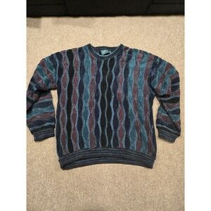 Vintage Tundra Canada 90s Coogi Style Sweater Mens M Made in Canada